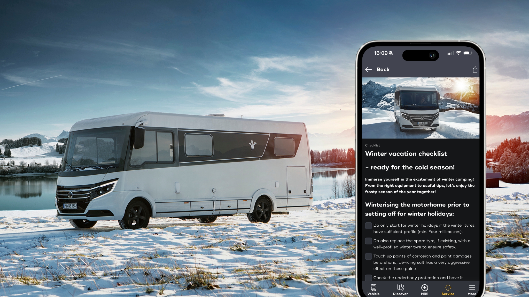 Wintercheckliste MyNiBi Connect App